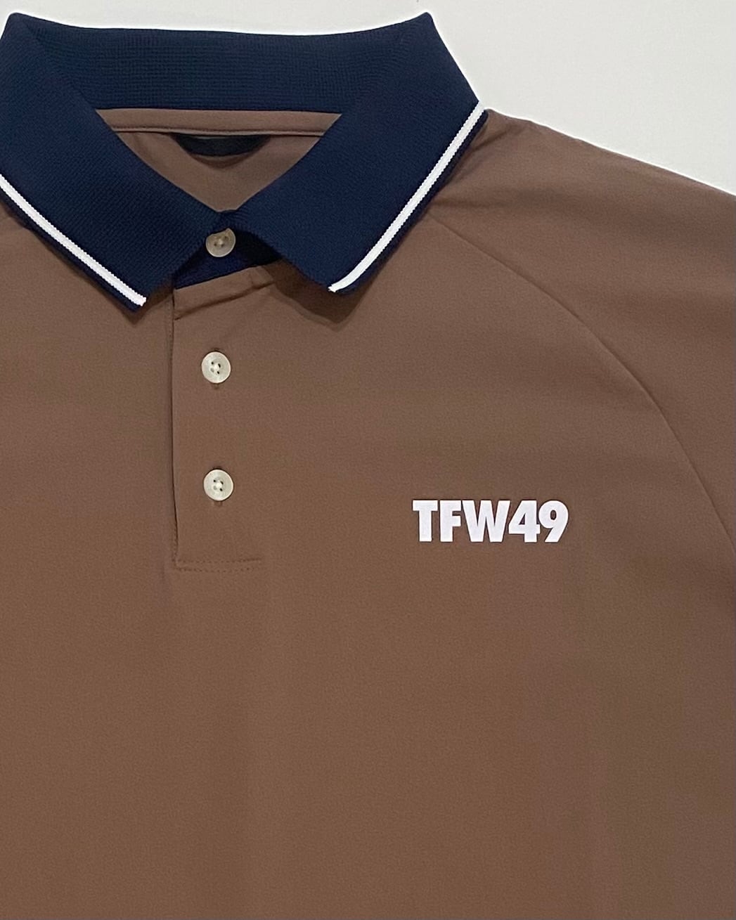 TFW49】《MEN'S》LINE SLEEVE POLO（IVORY) | Sandy GOLF