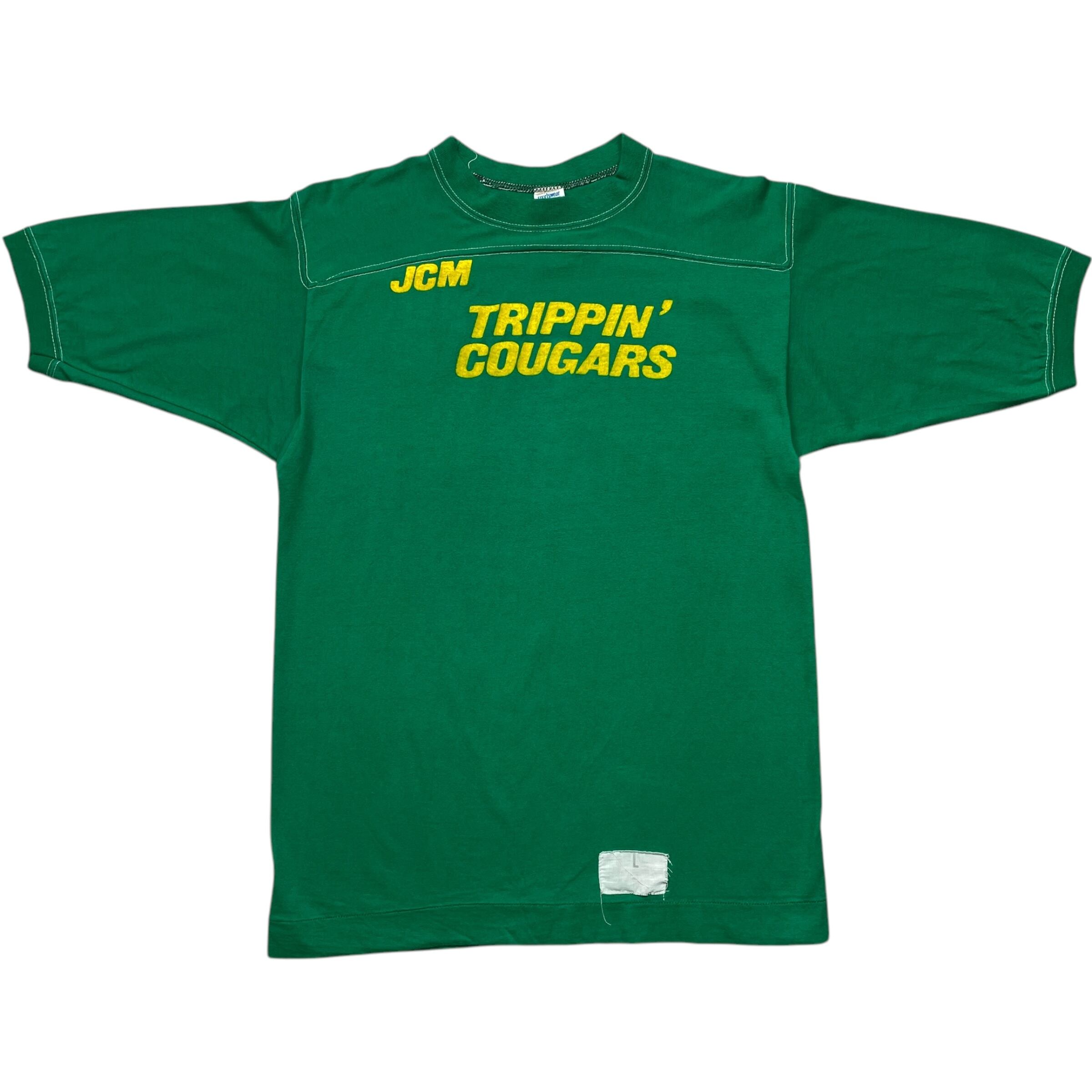 《L》 sportswear フットボールTシャツ プリント グリーン 70年代〜 no.6616