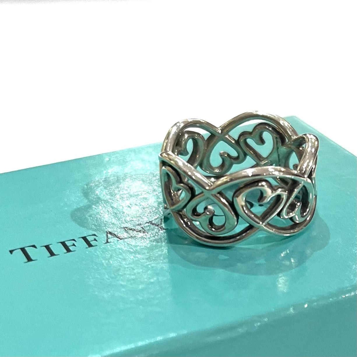TIFFANY&CO】2088名品パロマ・ピカソ ラビングハート リング／16.5-17