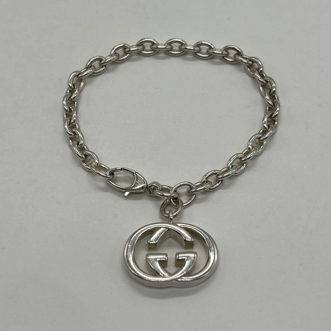 グッチ GUCCI インターロッキングG チェーンブレスレット SV925