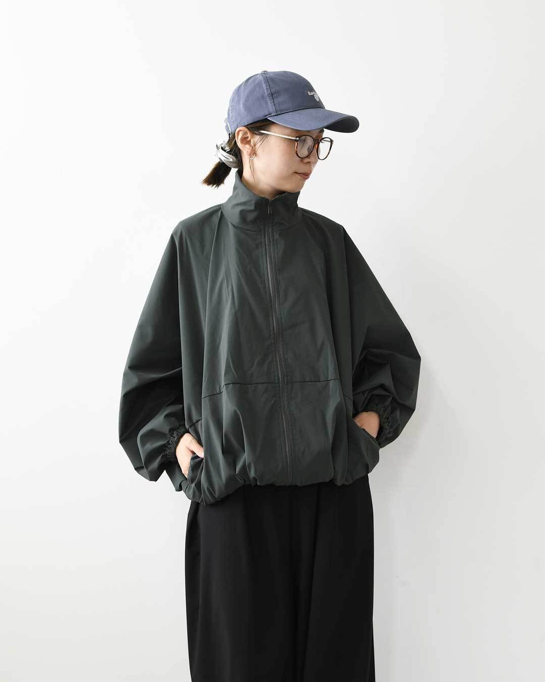 mizuiro ind [ミズイロ インド] high neck zip blouson [3-270080