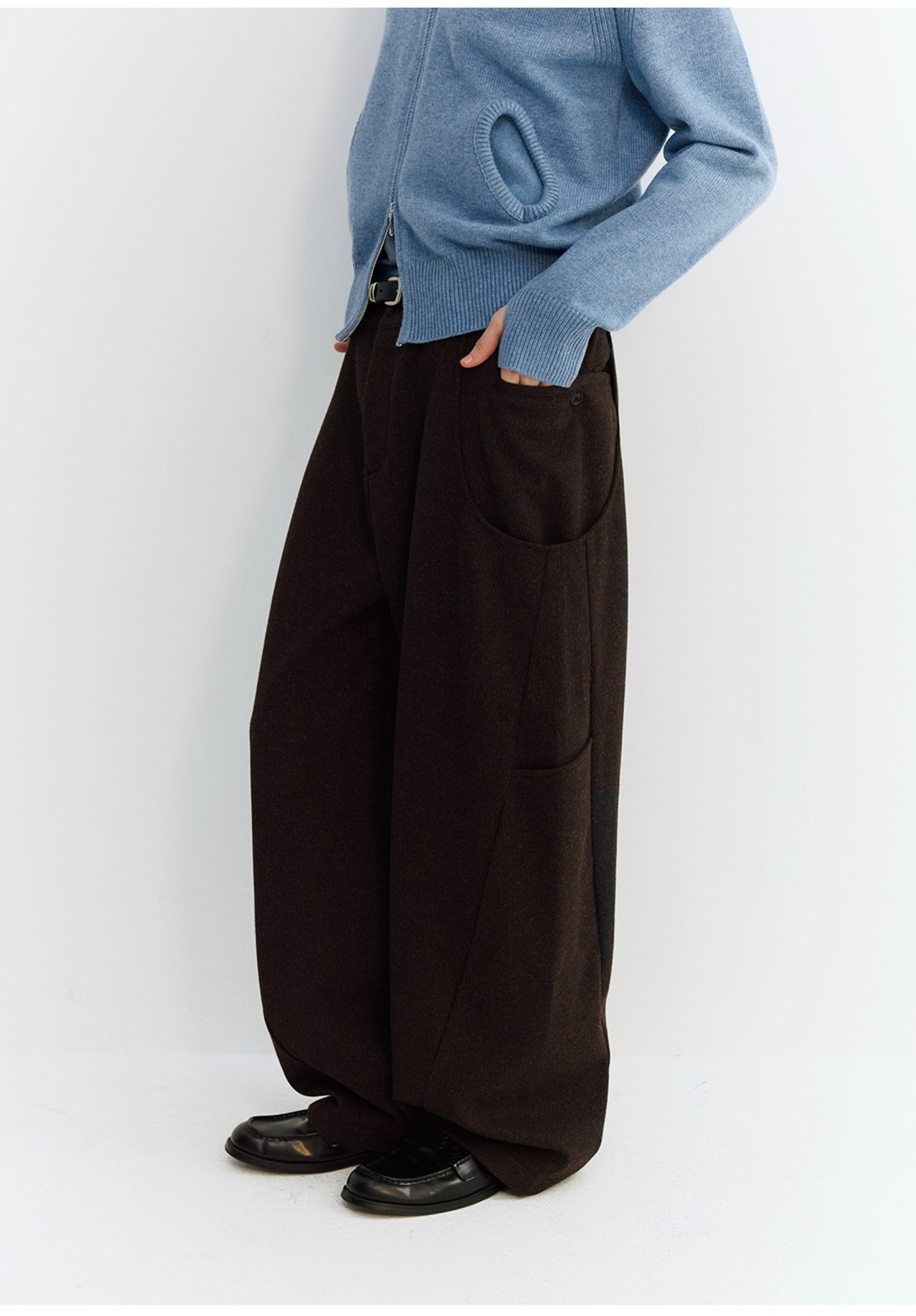 NORYBRAND Wool Blend Soft Trousers