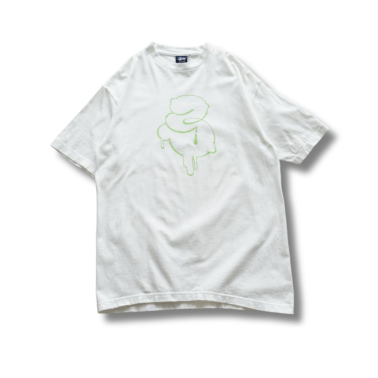 OLD STUSSY グラフィックTシャツ(表記M・実寸M相当)|NA855