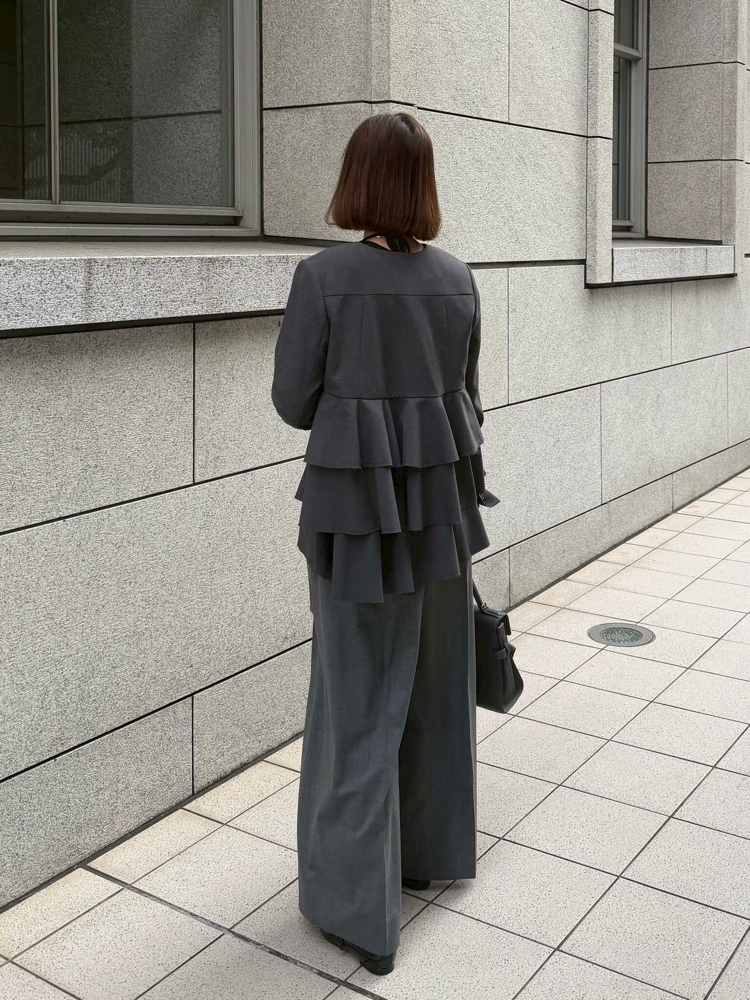 新品HEYON.hyeon.blossom gilet / grayへヨン HYEON (ヘヨン) official online store