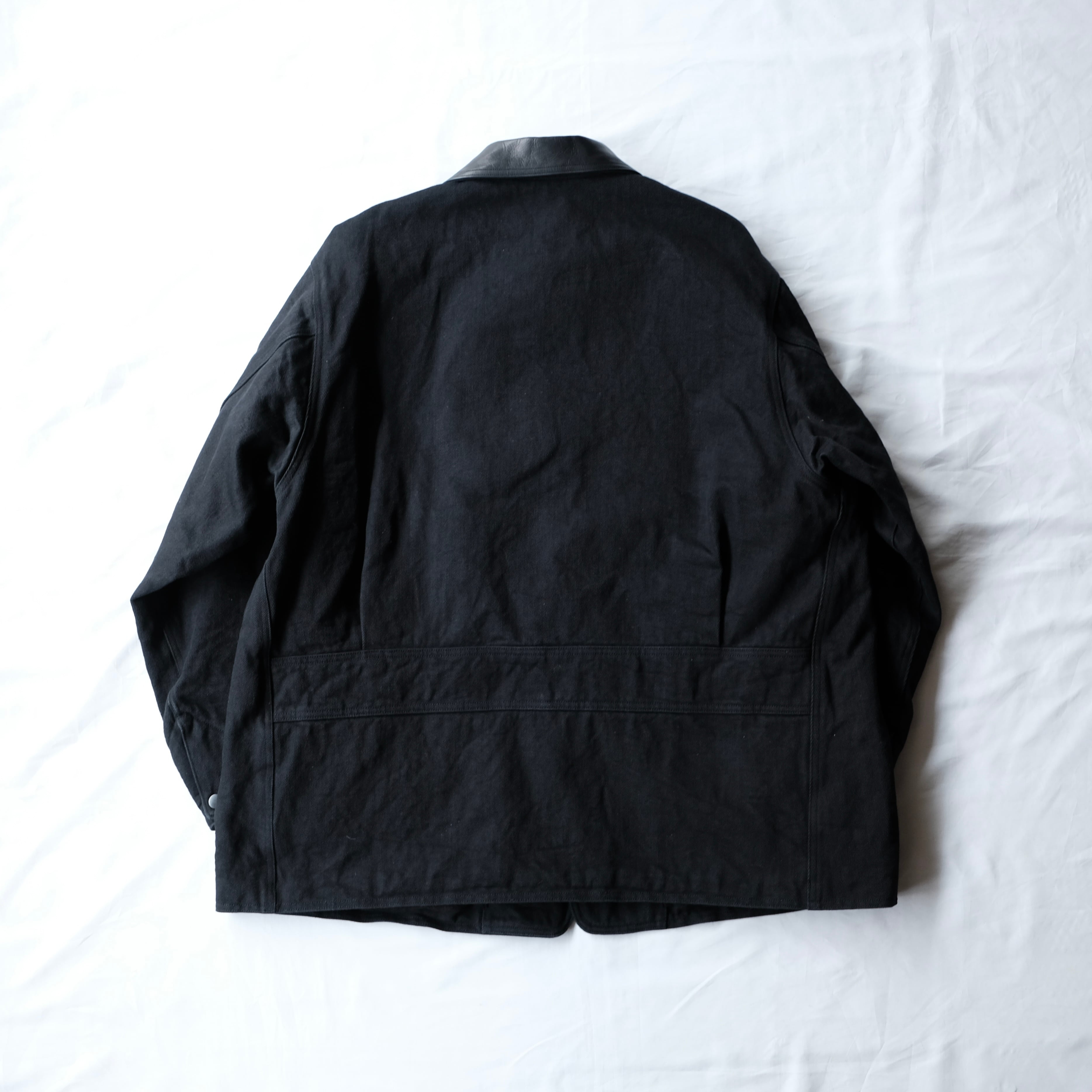 COMOLI 25AW DENIM LEATHER WORK JACKET | safarionline