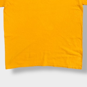 【GILDAN】高校 アメフト ロゴ プリント Tシャツ LARGE pewamo westphalia football ギルダン イエロー US古着