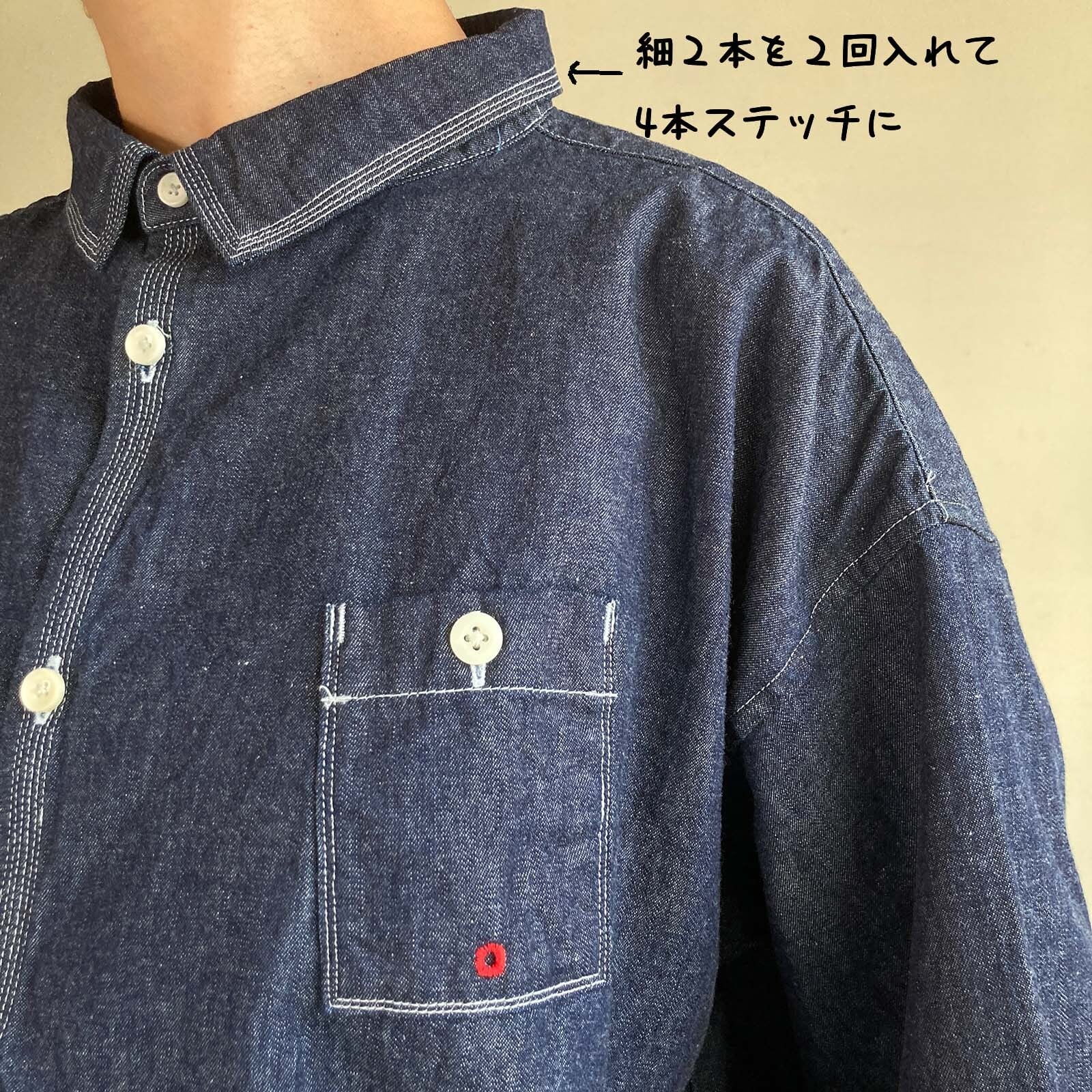 【美品】快晴堂 デニムシャツ Heritage & Craft 日本製 サイズF 羽織デッキシャツ HAYATE CCBY DUTY WEAR /デニムシャツ 61S68 サイズ