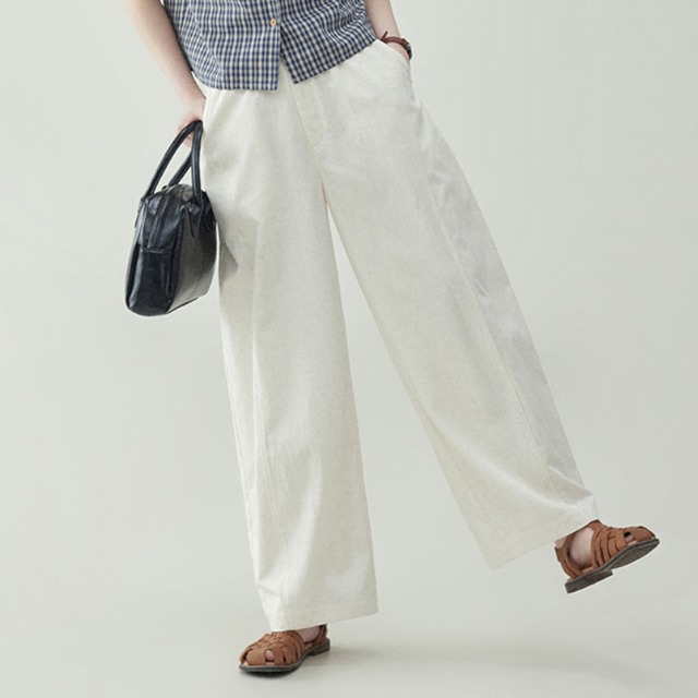 ハイウエストカジュアルワイドパンツ　M1391