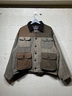 Harris Tweed Warden Jacket wd4 サイズ2 BROWN