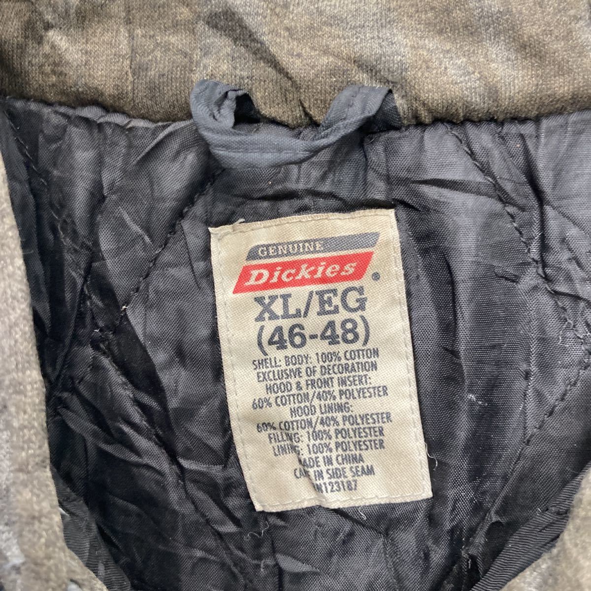 Dickies フーディ レイヤード ワークジャケット XL ビッグサイズ