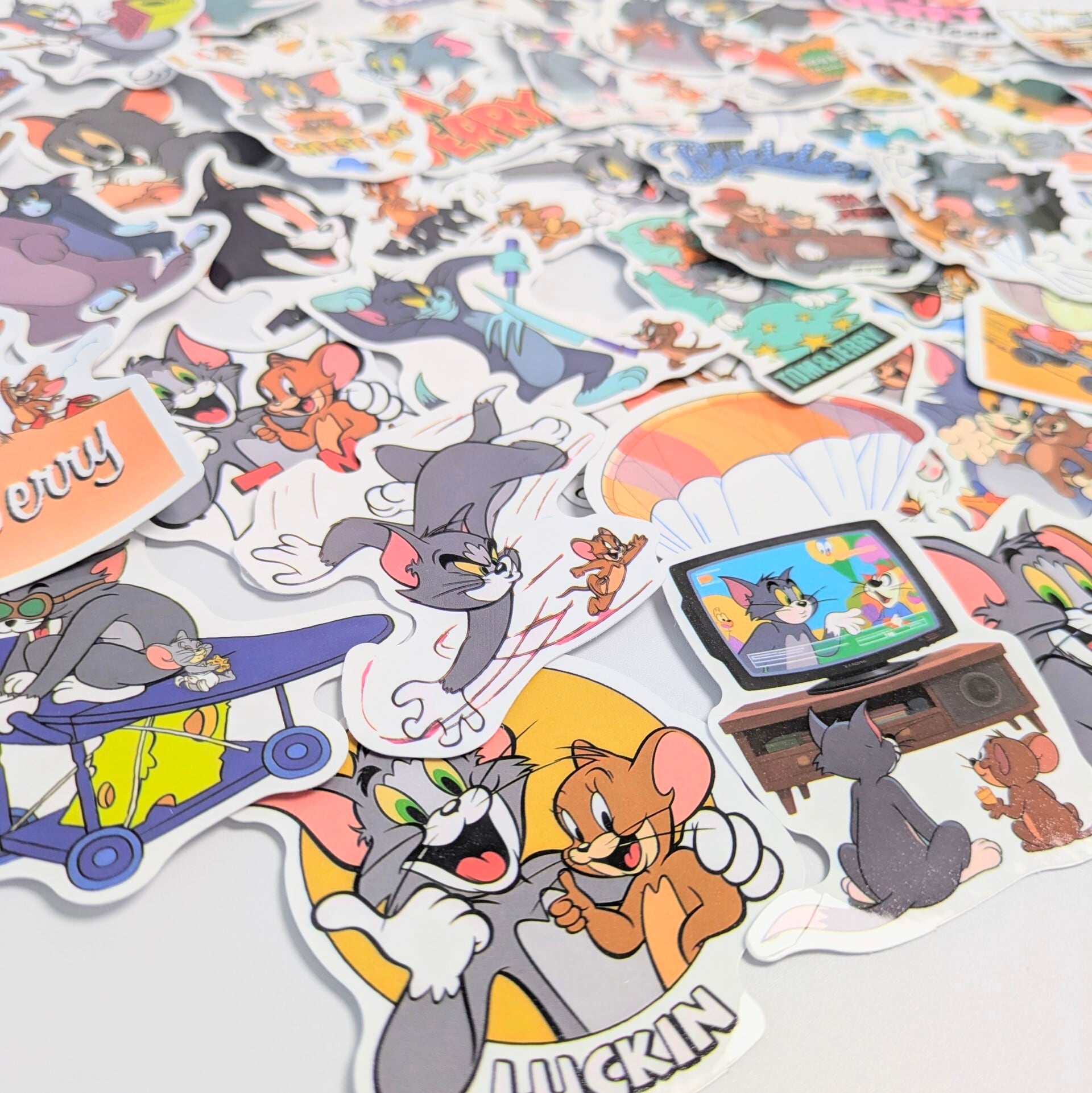 ♧送料無料！【 Tom and Jerry  /  トムとジェリー 】STICKER（ステッカー）50枚SET　〚アメリカン雑貨 アメトイ〛