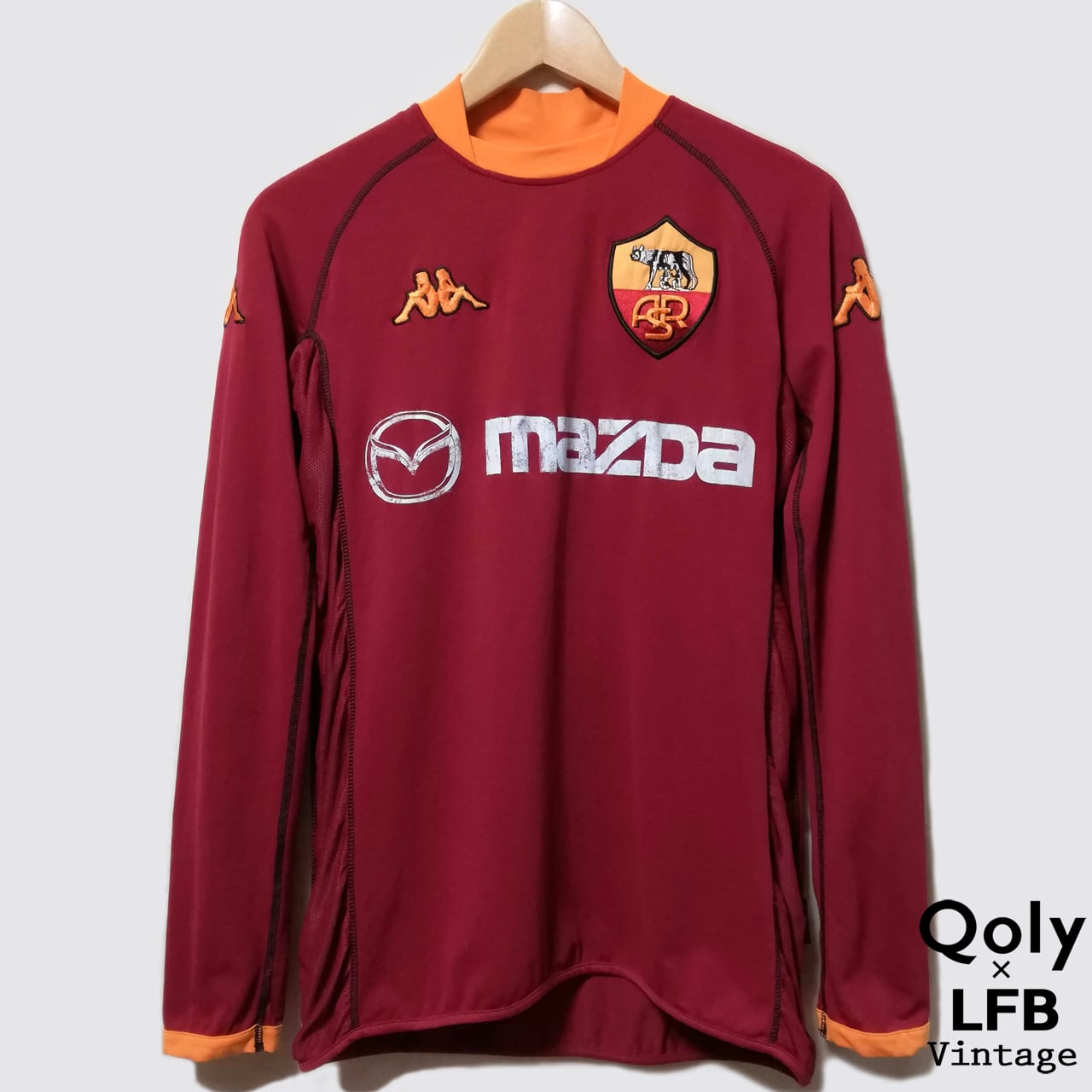 USED】ローマ 2002-03 Kappa ホーム長袖 ユニフォーム #10 TOTTI