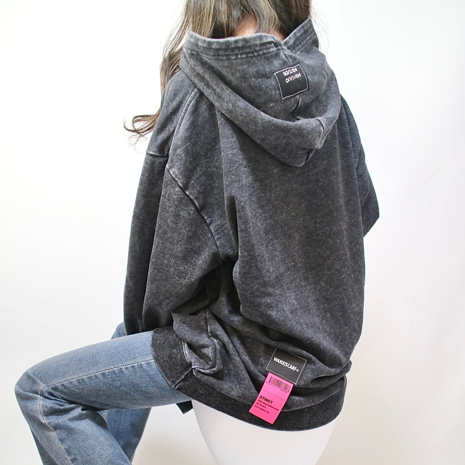 ゆー　パーカーオーダー ウォッシュ加工オーバースウェットパーカー | YUBERRA