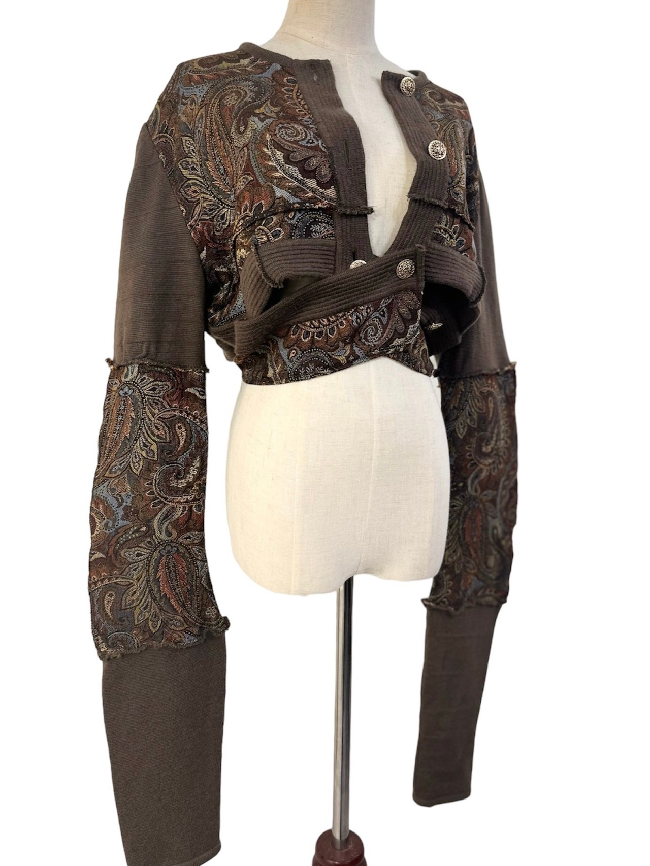 jacquard design remake knit cardigan-3735-10