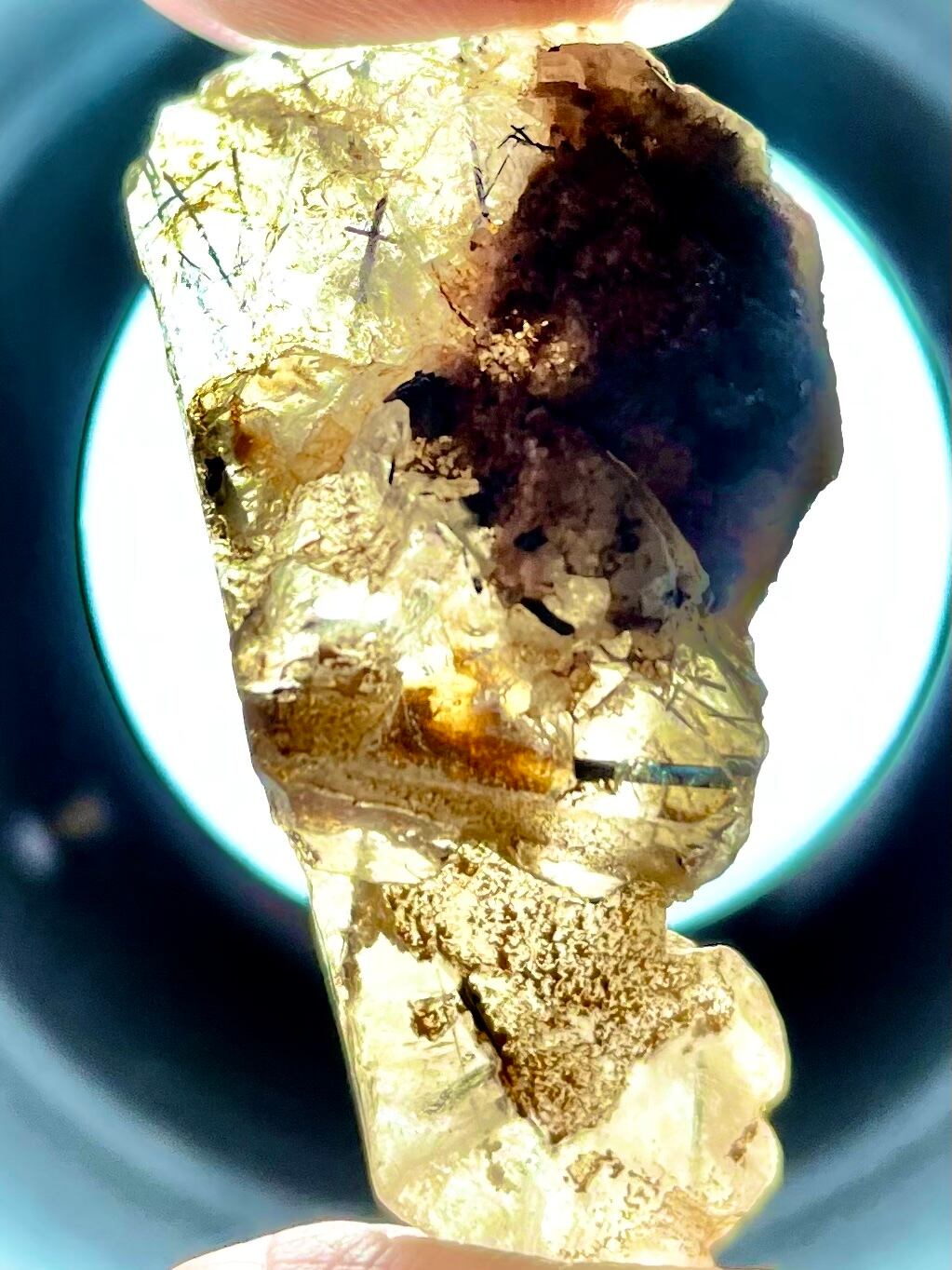 60) 聖石ザギ・マウンテンクオーツ「スピリット・ブルー&ゴールド」ブルーターラ