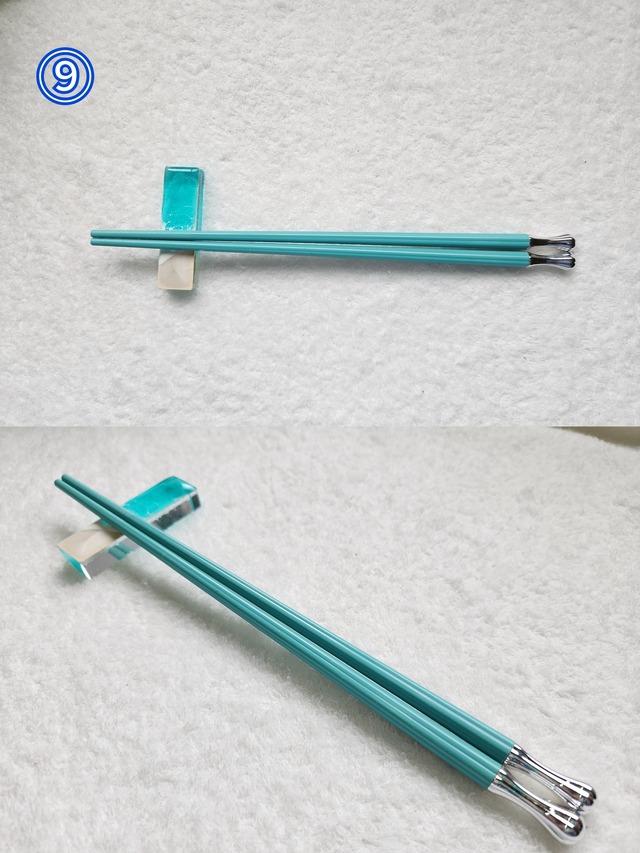 458.オーシャンレジンアート 箸置き&お箸set