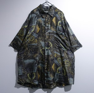 Multicolor Various Patterne Desgin Silk Shirt