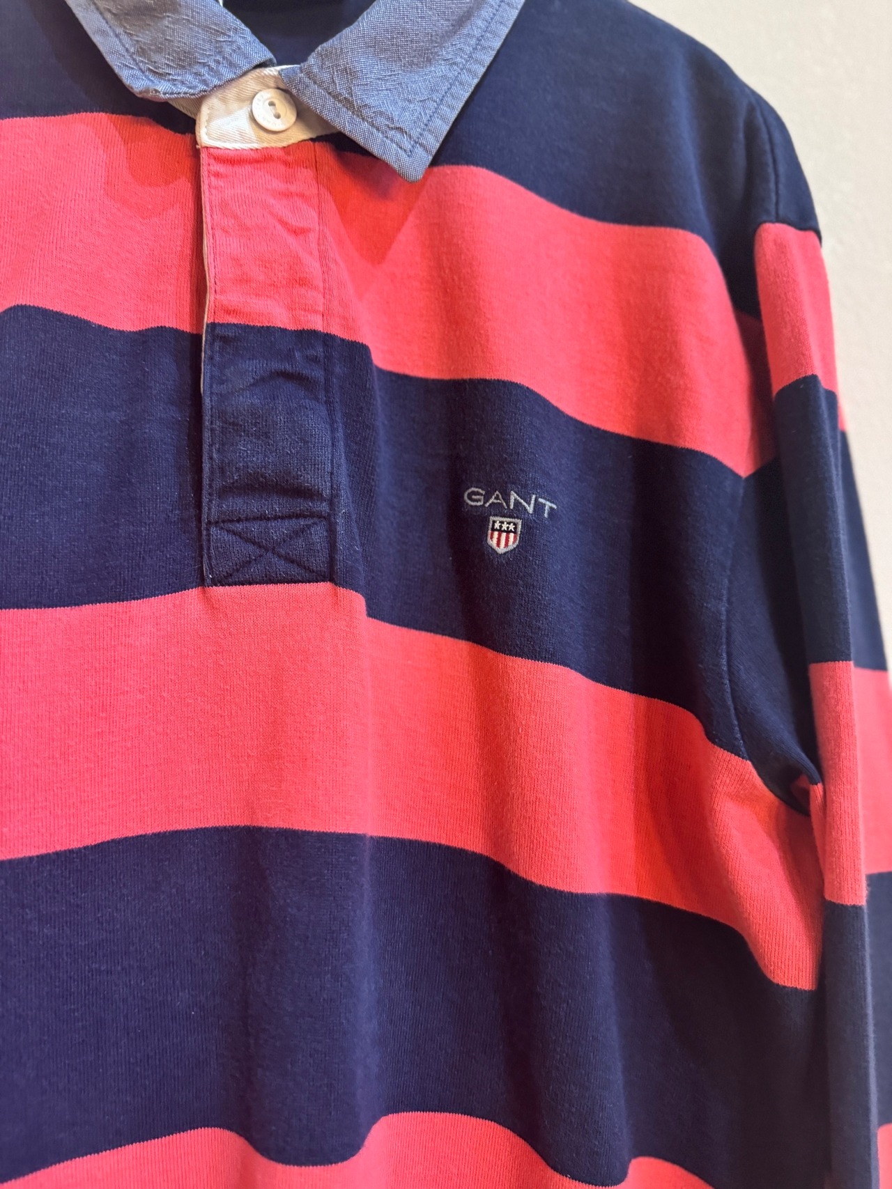 GANT ボーダーラガーシャツ