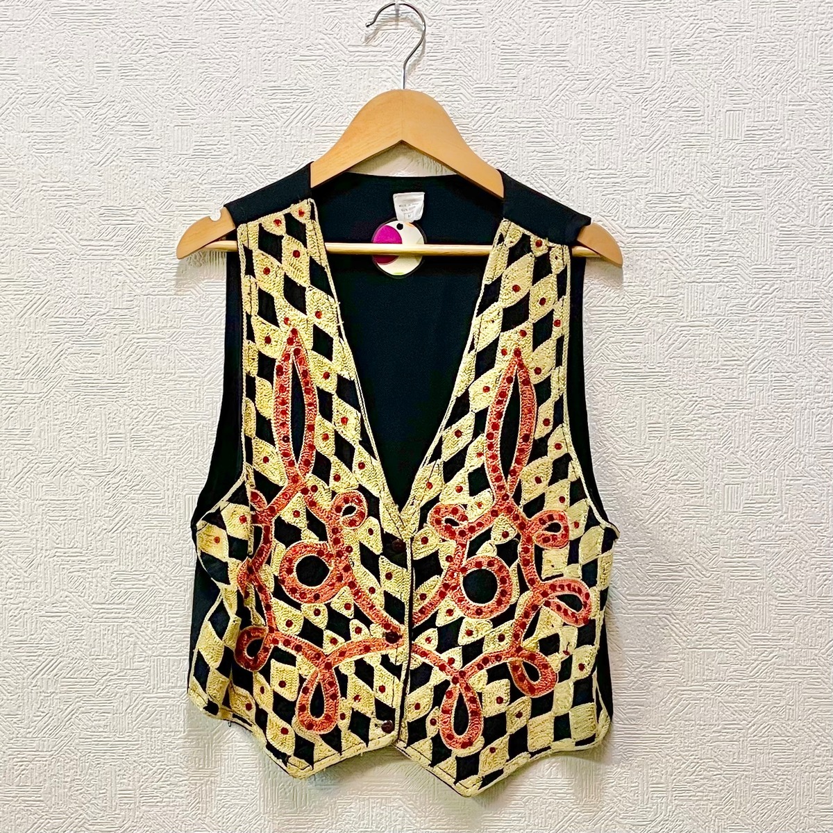 インド刺繍ベスト | 古着屋サンジロ