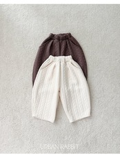 アーバンラビット / URBAN RABBIT / ケーブルキルティングパンツ / 韓国子供服 / キッズ / 26winter〖取寄〗*XS~XL*