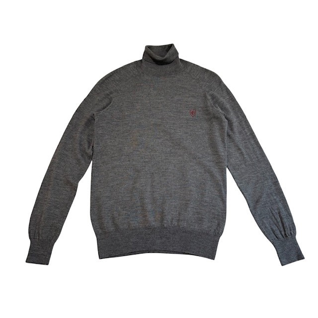 古着 クレストブリッジ ブラックレーベル 長袖 タートルネックセーター クリーニング済み グレー メンズ サイズ2