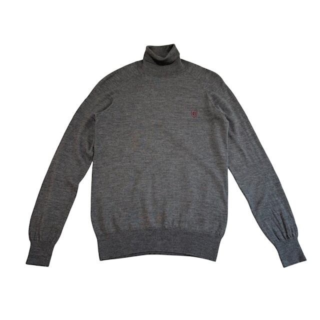 古着 クレストブリッジ ブラックレーベル 長袖 タートルネックセーター クリーニング済み グレー メンズ サイズ2