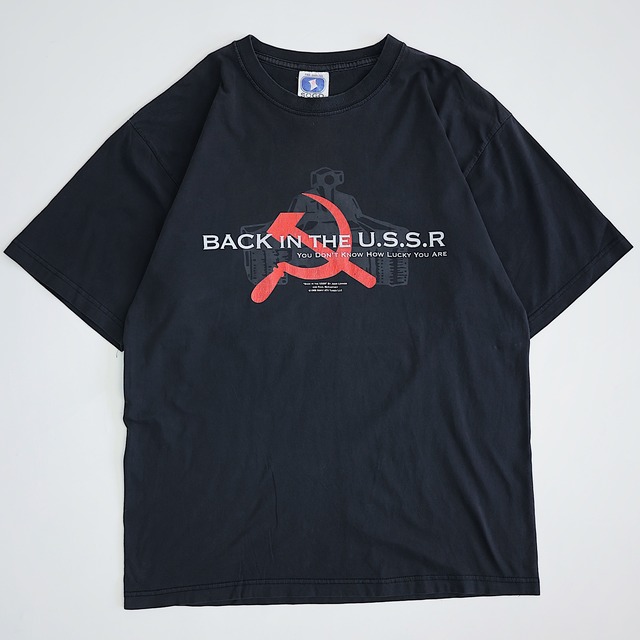 THE BEATLES BLACK IN THE U・S・S・R BAND TSHIRT
