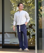 【#Re:room】PIN STRIPE RELAX WIDE PANTS［REP288］
