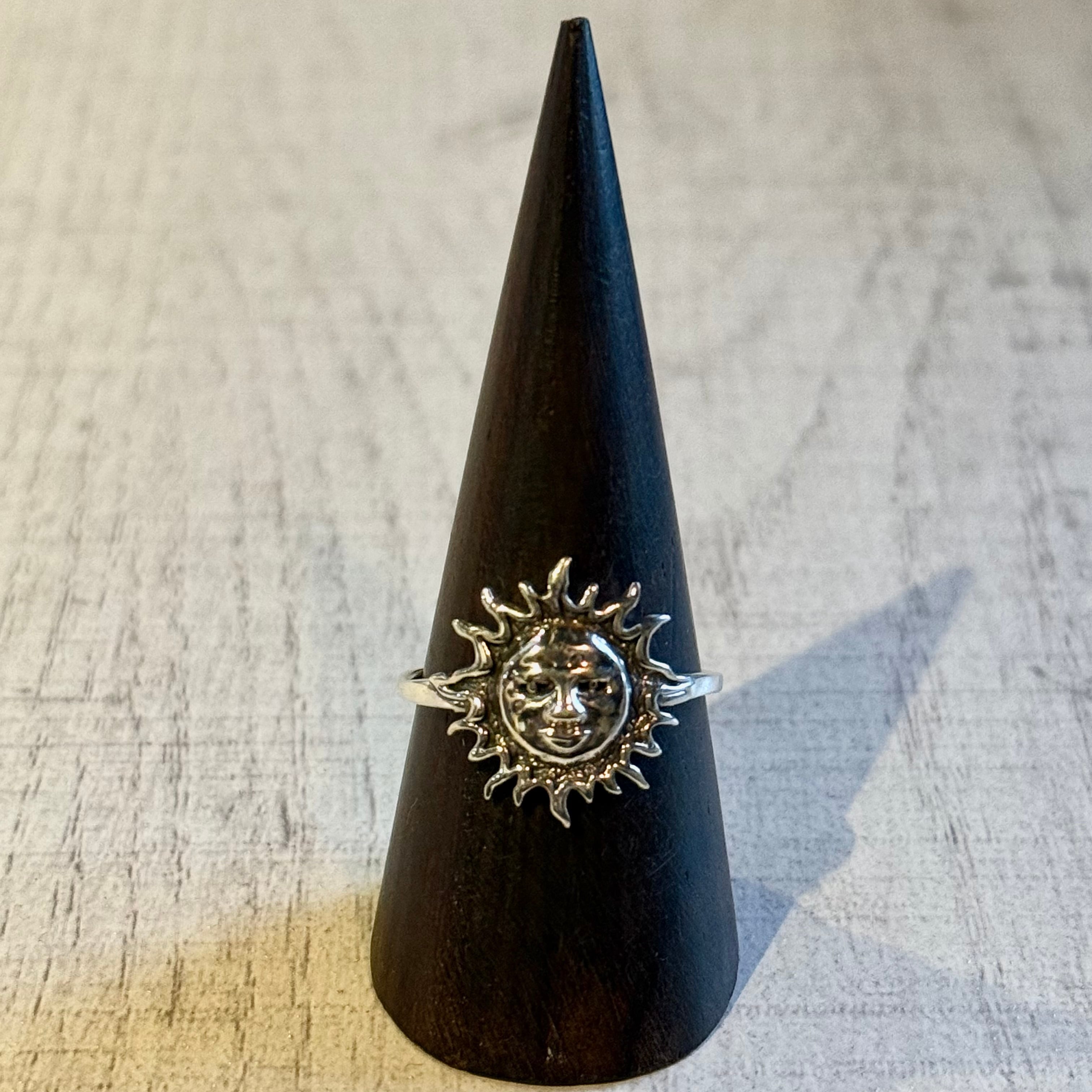 GEOMETRIC BLACK INLAY LATTICE RING-SILVER925-幾何学的リング