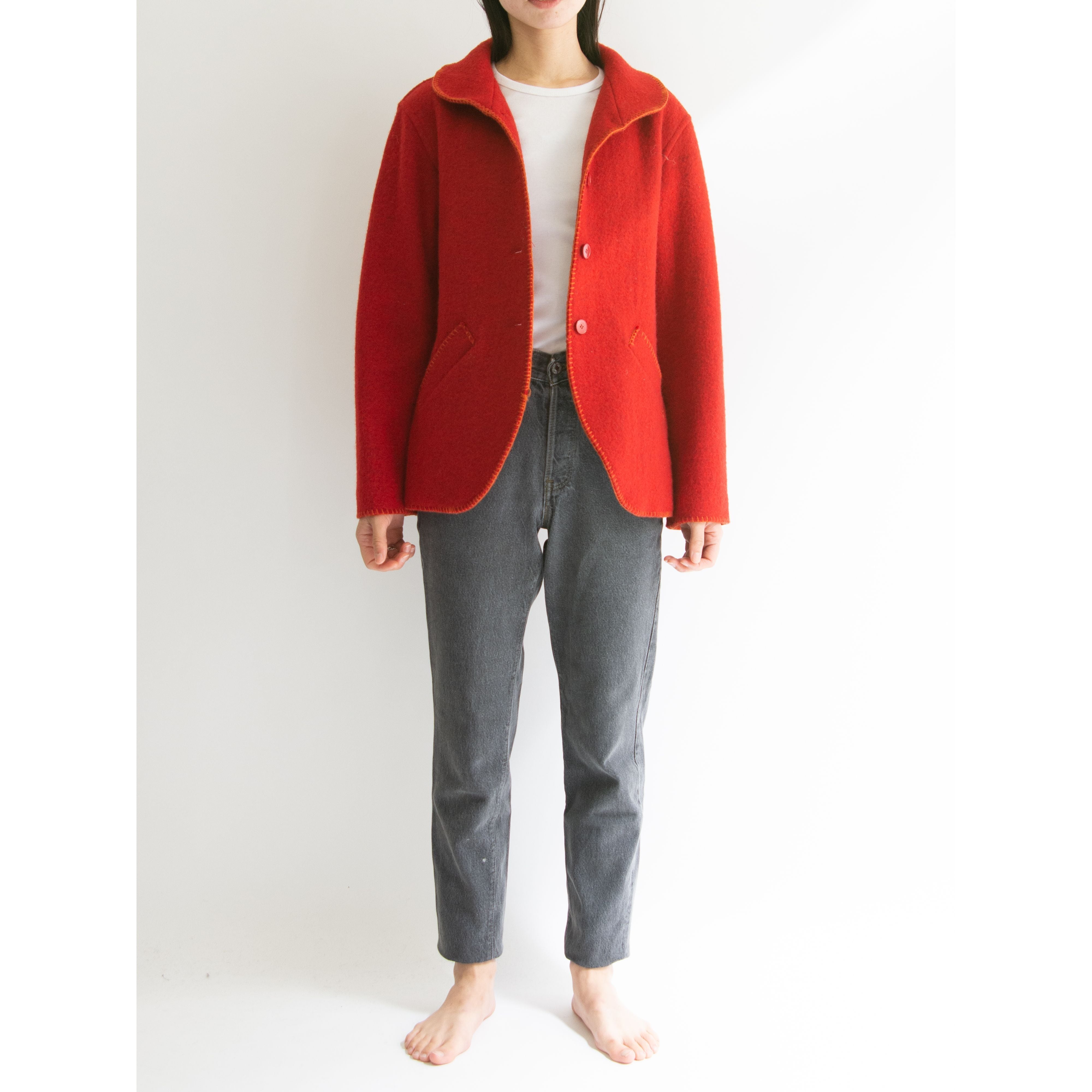 agnes b.】Made in France 100% Wool Jacket（アニエスべー フランス製