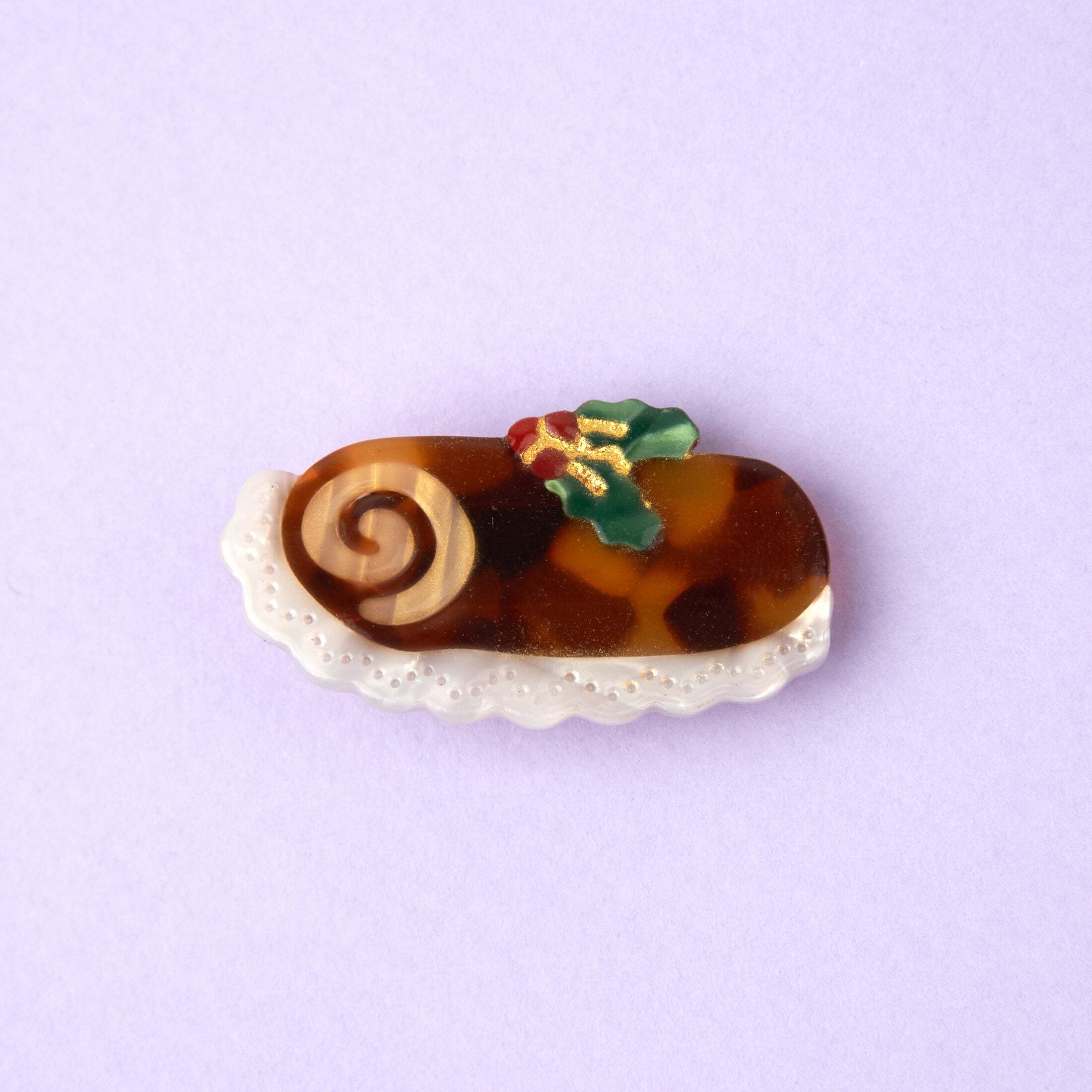 Coucou Suzette/Christmas Log Cake Hair Clip