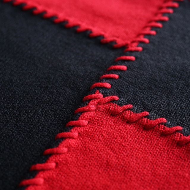 "tugihagi" panel pattern loose knit