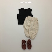 【即納品/送料無料/残り1点】aou studio 26/SM ピノSET ブラックMサイズ|夏服|韓国子供服