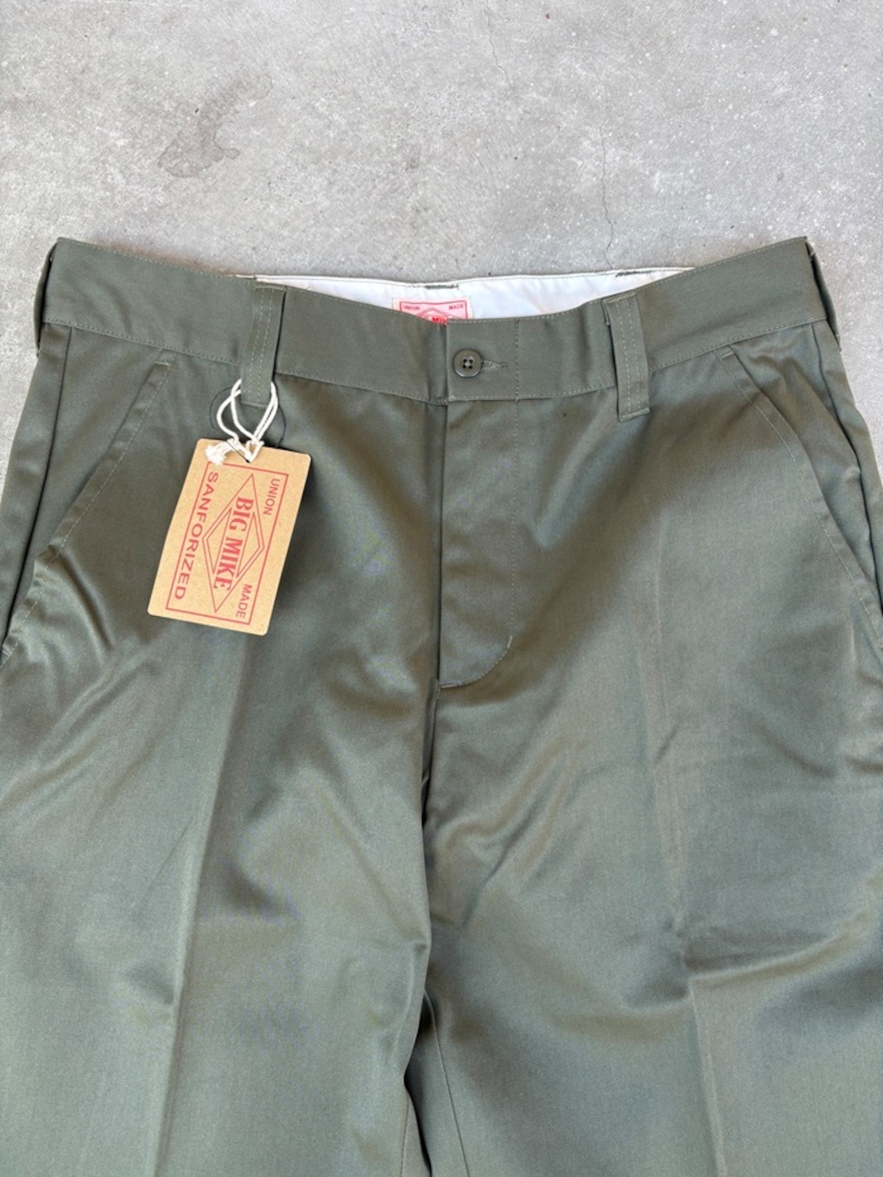 BIG MIKE / No tack chino work pants / ワークパンツ / チノパンツ / OLIVE / 102337200 - 4