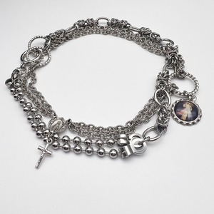 3 Way Chain Cross Necklace