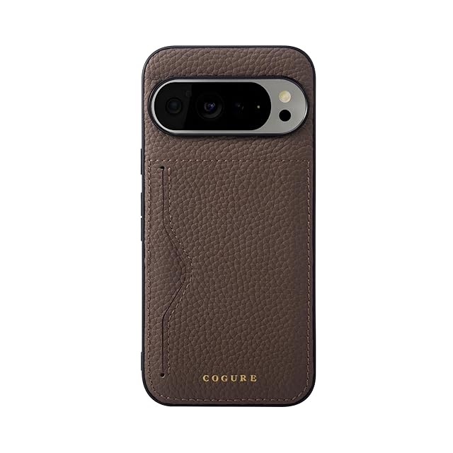 Cogure COGURE For Google Pixel 10 / 10 Pro スマホケース 代替品 本革 シュリンクカーフレザー カード入れ 耐衝撃 ...