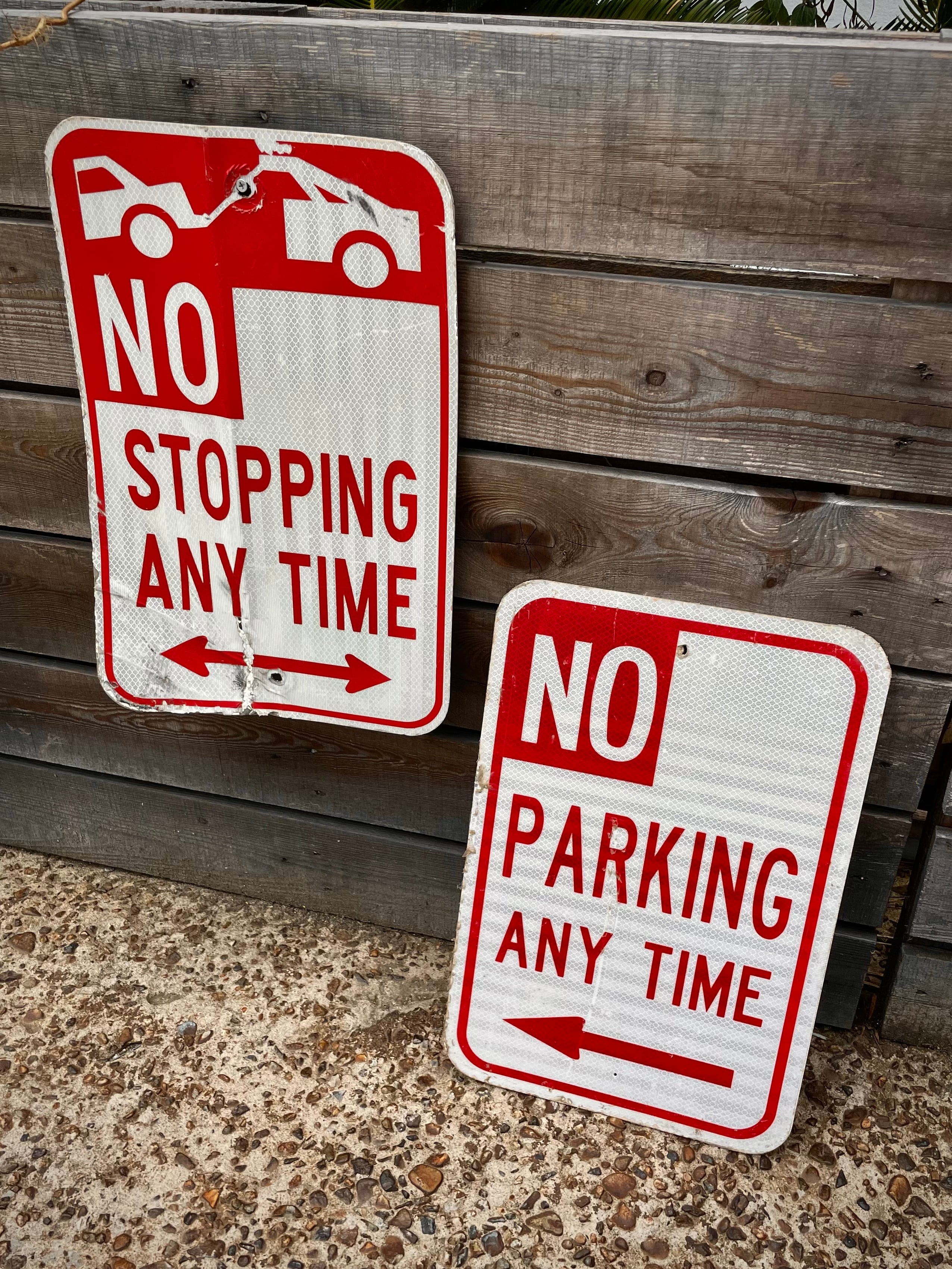 Vintage Road Sign NO STOPPING / NO PARKING 別売 | BLASTMAN