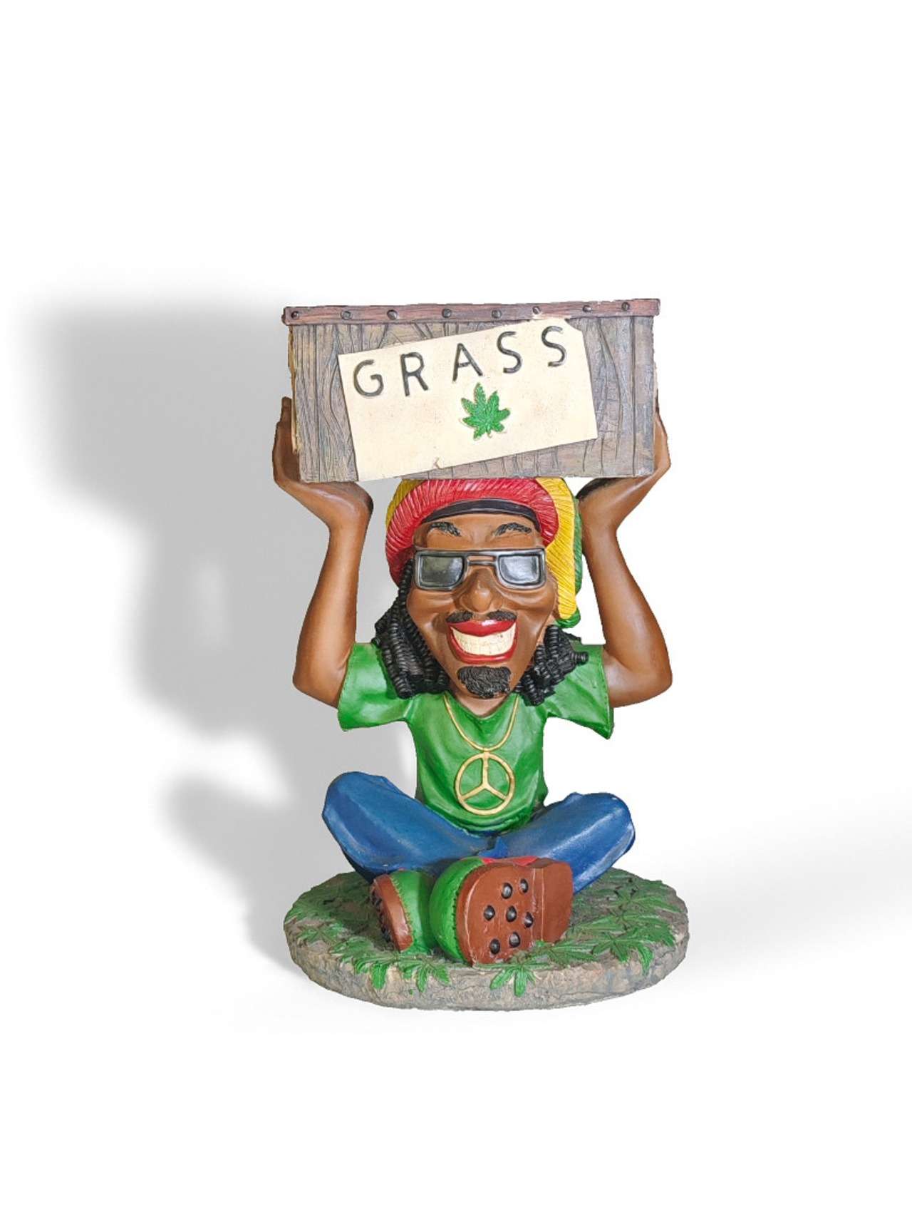 ヴィンテージ雑貨 ラスタマン GRASS フィギュア 置物（レゲエ／ラスタカラー）