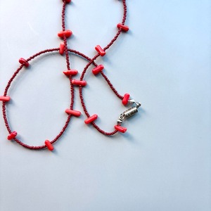 vintage beadsのネックレス Choral(x019)