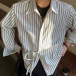 クロスタイストライプルーズシャツ　1174