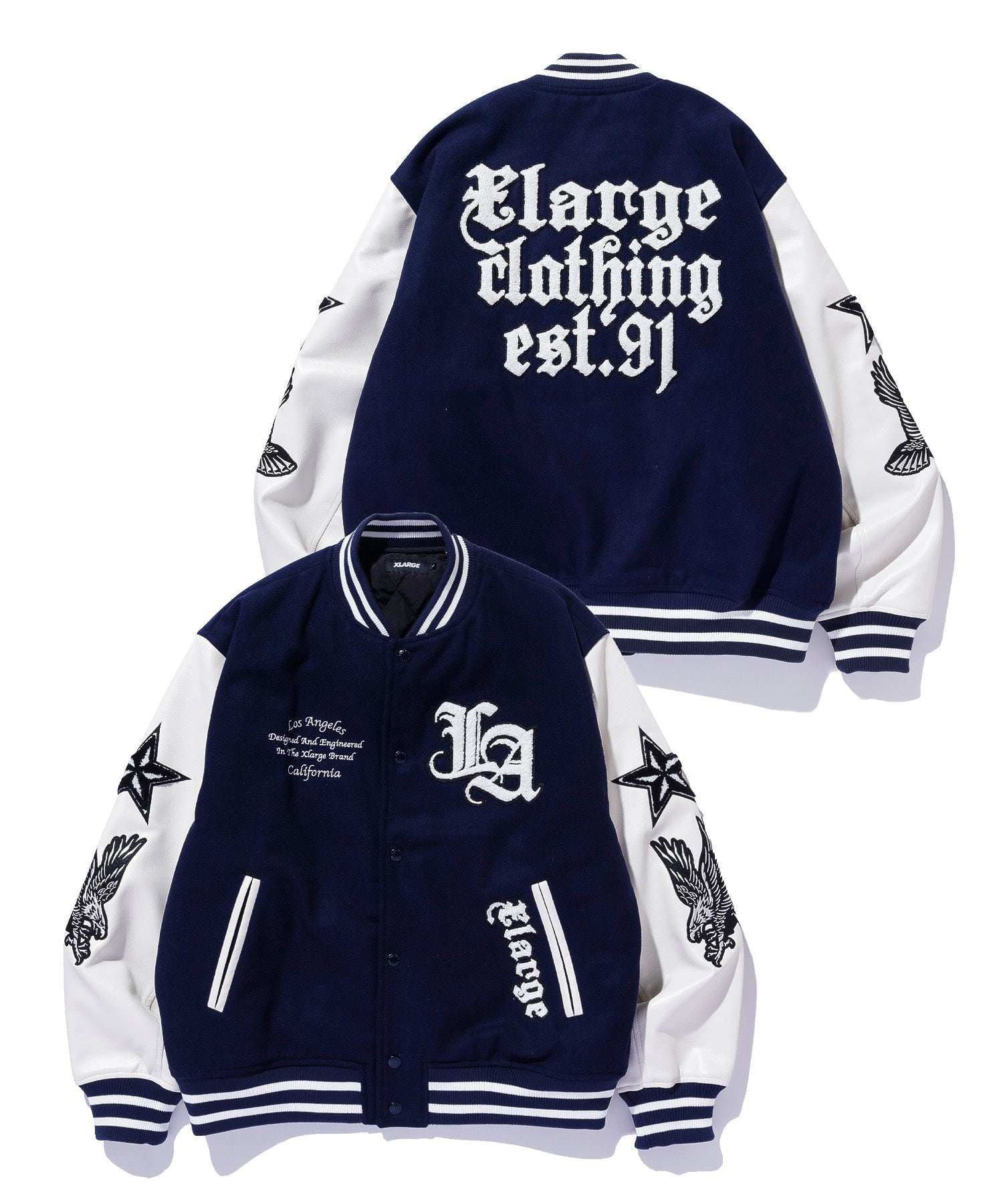 XLARGE（エクストララージ） VARSITY JACKET メルトンスタジャン