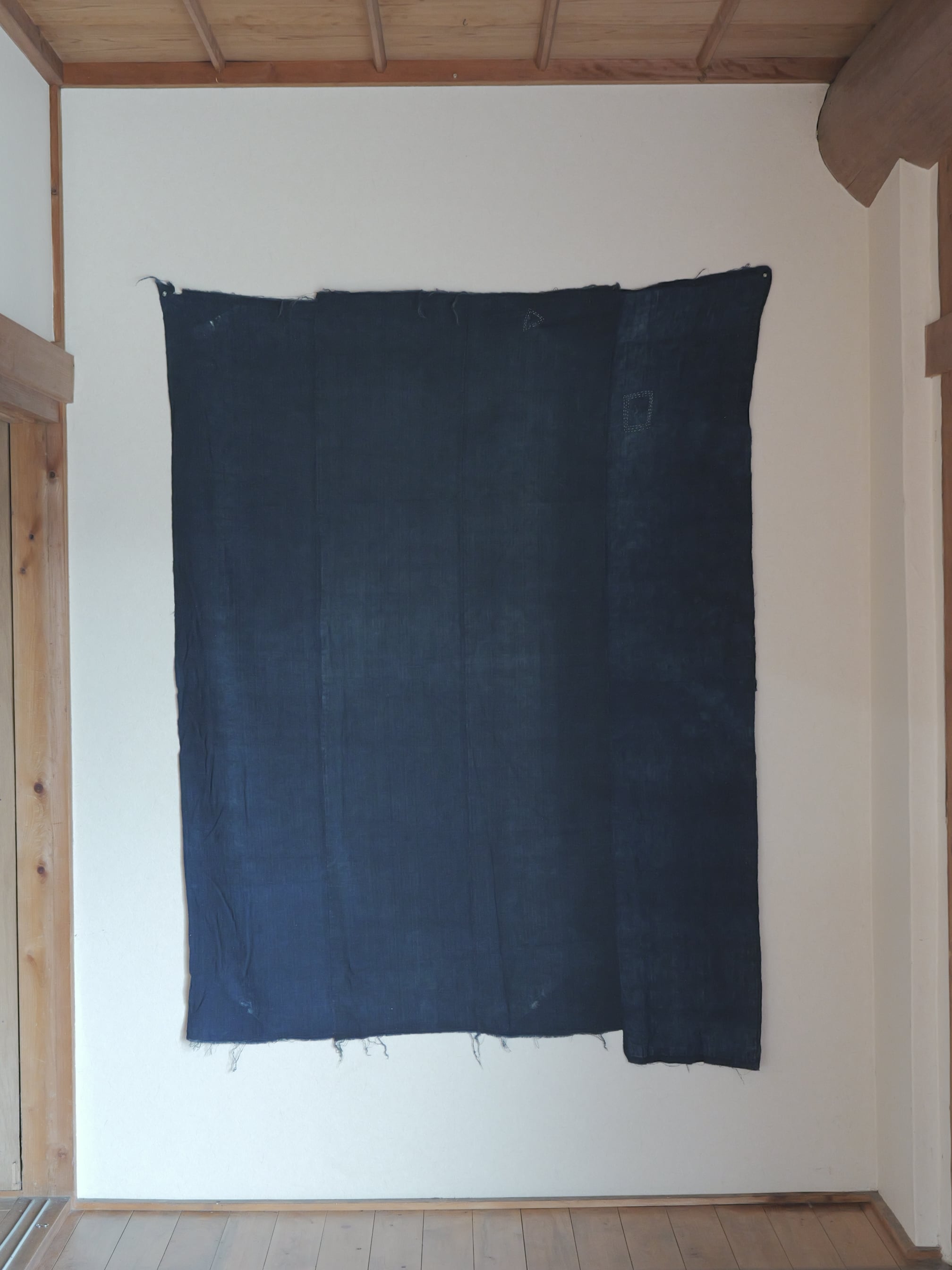 昭和期 藍染古布 木綿 約180 × 130cm #1-1 boro 襤褸 | toco fukoka