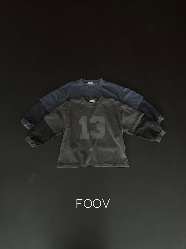 【取寄】foov|pigment layered tee|ピグメントレイヤードTシャツ|S-JM|kids&jr|26 autumn