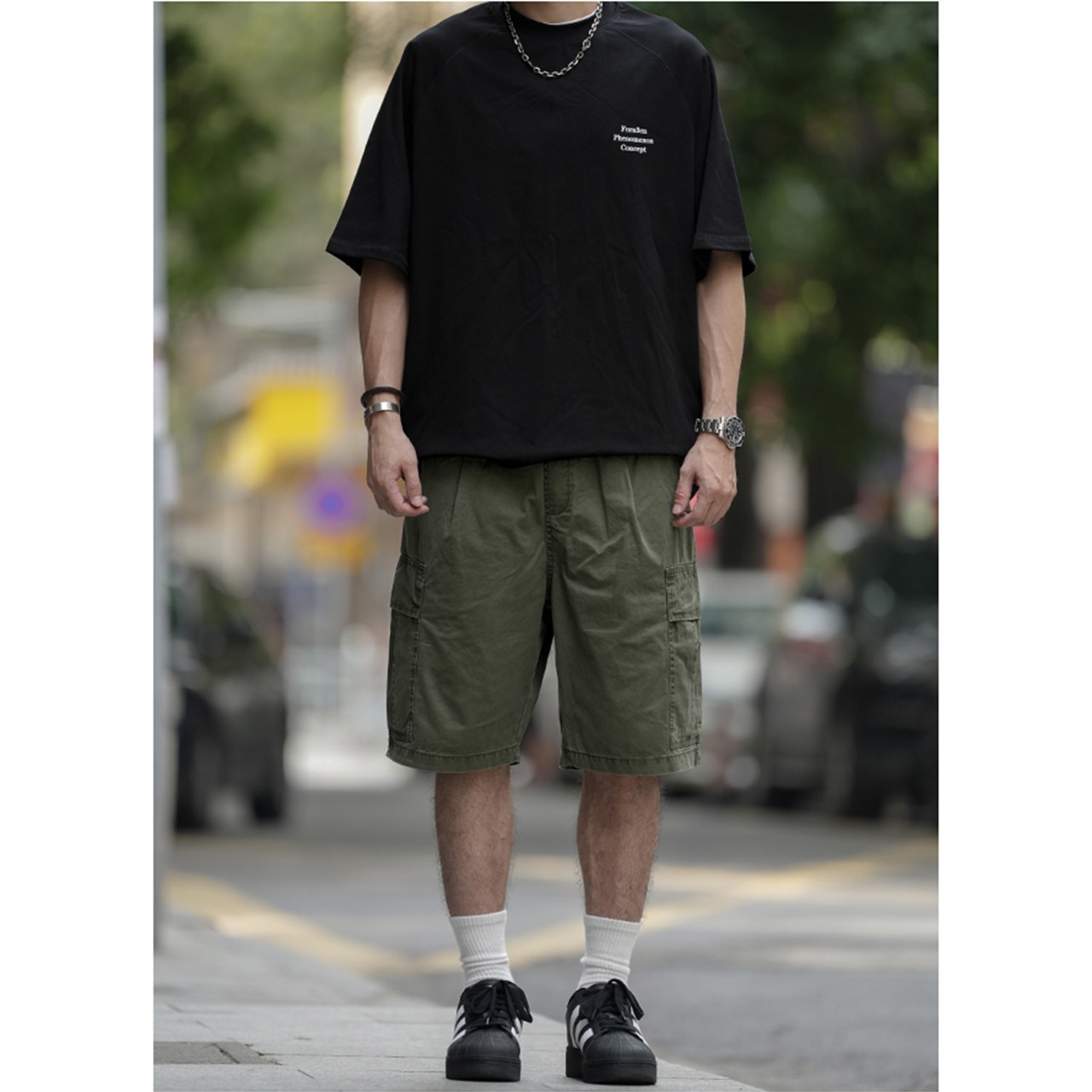 Cargo pocket half pants 0642 - 8