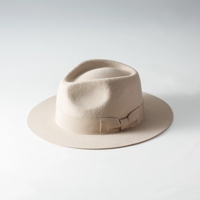 Req Hatter(レックハッター) "MIDDLE BRIM FLAT HAT"(L.BEG)