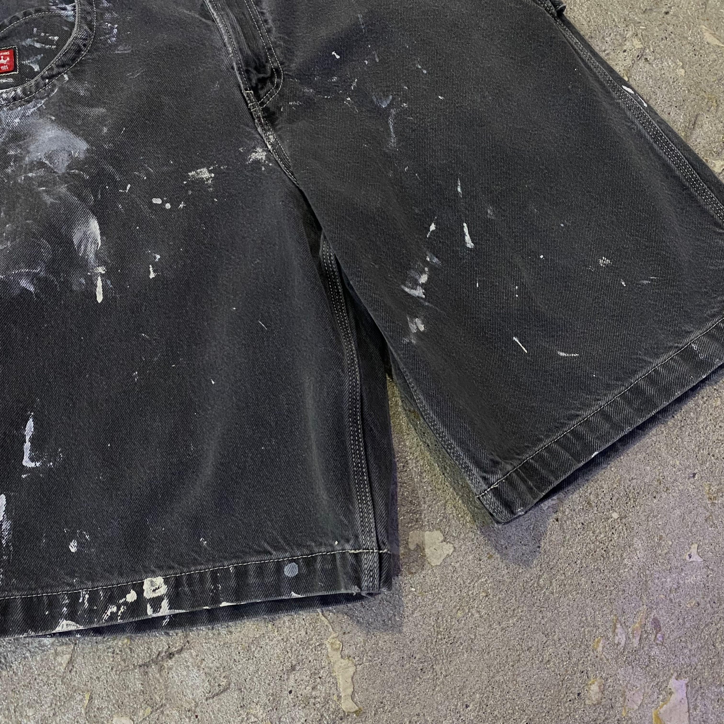 00s JNCO JEANS paint black denim shorts【仙台店】 | What