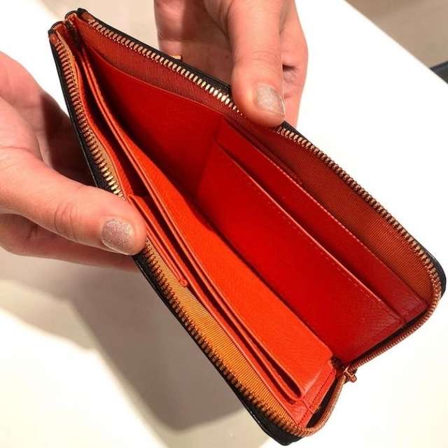【BYS01】　1万円札が折らずに入る最少サイズの長財布「L字束入」（バイスライサー）