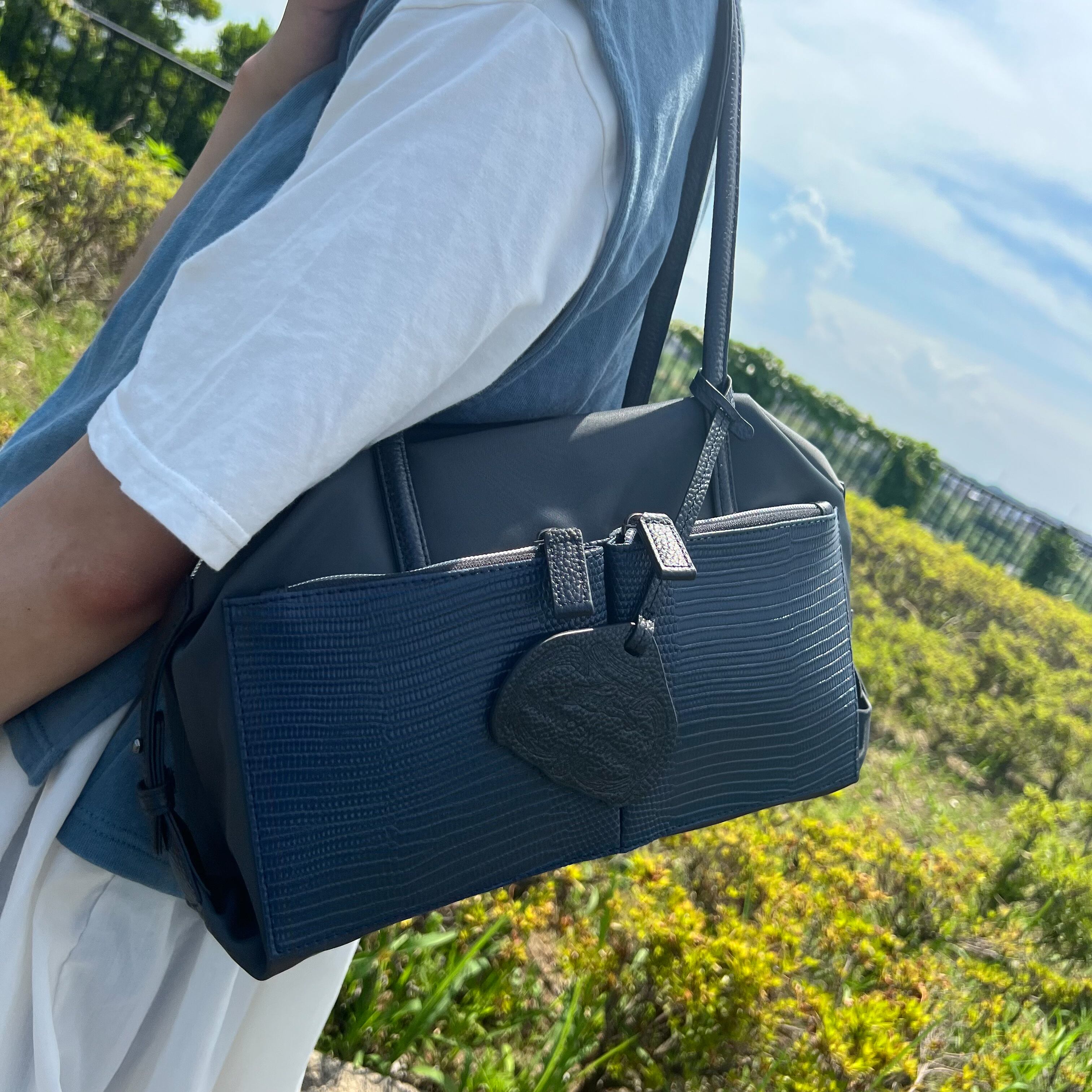 ミニボストンバッグ ALN-2036S(069674)ブルーグレー | OSAM ONLINE SHOP