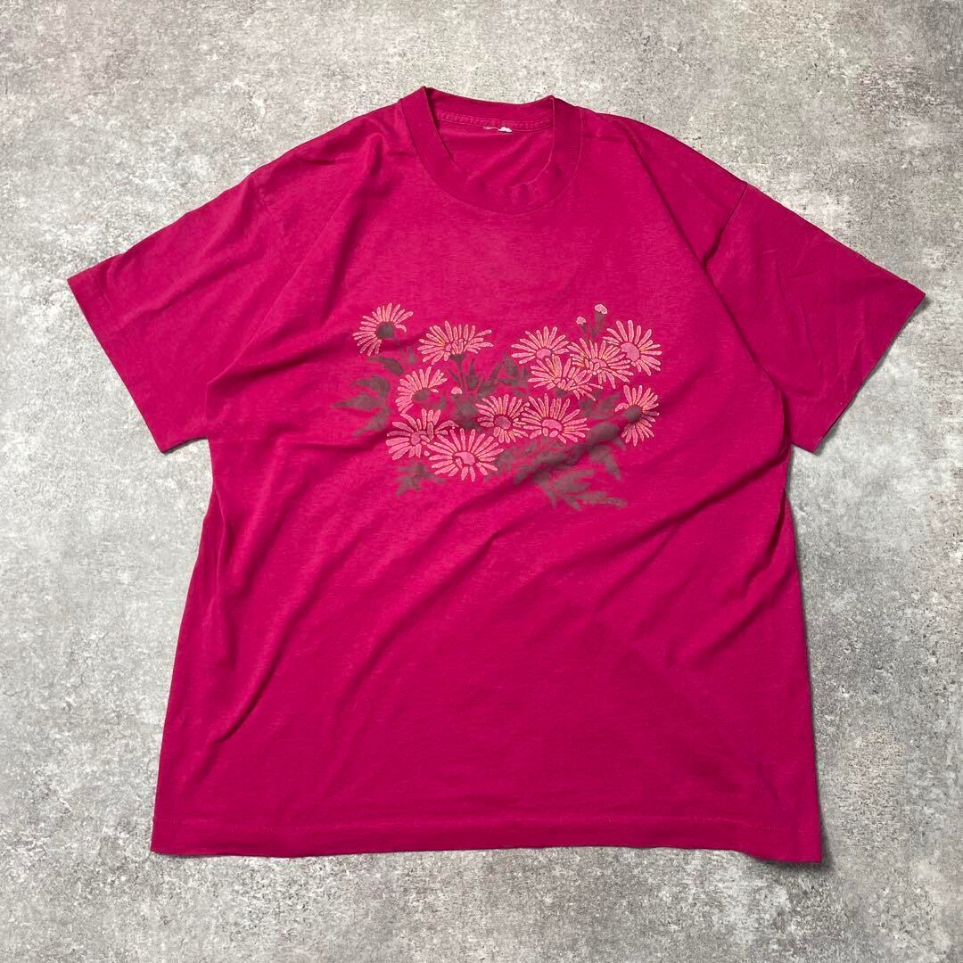 90s たんぽぽ 花 アート vintage T-shirts
