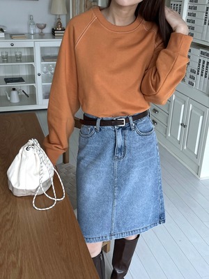 premium denim half skirt【 2size 】